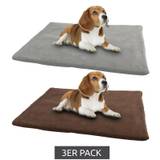 3er Pack vitazoo Thermodecke waschbare Heimtier-Decke für Hunde und Katzen SC-353 60x45 cm Braun oder Grau