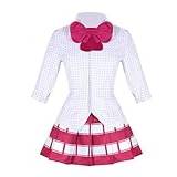Anime Back Street Girls Airi Mari Chika cosplay kostym outfit sjöman kostym JK uniform klänning kostym (röd, XXX-Large)