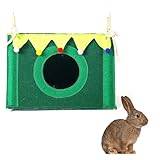Mini djurbo hus gömställe mjuk återanvändbar dekorativ andningsbar filt sovsäng liten mus hamster fågel