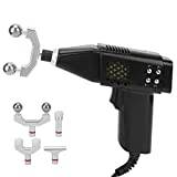 Elektriskt kiropraktiskt justeringsverktyg 9 växlar ryggradsjustering Ryggmassagemaskin Fascial massagepistol Handhållen massageutrustning med kylfläkt 4 huvuden, 100-240V(UK Plug)