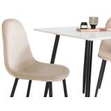Venture Design Polar & Polar matgrupp Vit/beige 2 st stolar & bord 75 x 75 cm