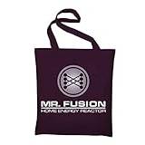 Styletex23 Mr Fusion Back To The Future Canvas Tote Shopper Bag Unisex, Rödbrun