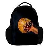 Ryggsäck för kvinnor och män, skolresor arbete ryggsäck apple intryck, flerfärgad, 27.5x13x40cm, Ryggsäckar