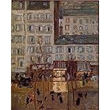 PSVDCTOO berömda konstbilder bild väggkonst Boulevard De Clichy målning av Pierre Bonnard för rumsdekoration 60 x 90 cm