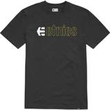 Etnies Kids Ecorp T-Shirt - Black/White/Yellow - X Large