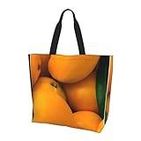 MYGANN Färska mango kvinnors stor kapacitet axel vattentät shoppingväska för daglig resa presentpåse, Svart, en storlek