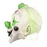 halloween clown mask clown kostym rollspelskläder läskiga clownmasker halloween masker fest klänningar clown cosplay mask cosplay clown mask hår rekvisita förnödenheter emulsion