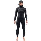 Dakine Mission 5mm Chest Zip Womens Hooded Wetsuit (6T|Svart)