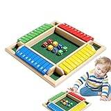 Copangle Shut Box Game - Mattespel i trä - Strategispel för barn Vuxna, familj, klassrum, hem, fest eller pub, barspel, bordsspel, 2-4 spelare