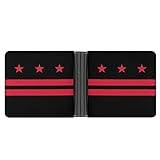 Washington DC söt RFID-blockerande dubbelvikt plånbok smal handväska med kreditkortshållare organiserare för män kvinnor