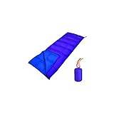 ASADFDAA Sovsäckar Ultralight camping sovsäck anka ner vattentätt kuvert med kompression väska vinter turism vuxna (Color : Royal blue)