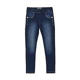 MINYMO Jegging Power Stretch Slim Fit Jeans för flickor, Mörkblå denim, 80 cm