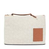 Loewe Paula's Ibiza Anagram jacquard canvas pouch - grey - One size fits all