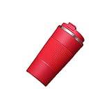 ASADFDAA termosflaska Double Stainless Steel Coffee Mug With Non-slip Case Car Vacuum Flask Travel Insulated Bottle (Color : Red)