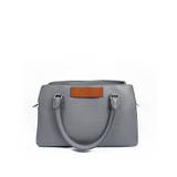 Enigme Small Grey Calfskin Leather Top Handle Bag…