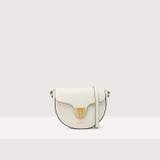 Coccinelle Coccinelle Beat Saddle Mini Soft Crossbody Bags WHITE The leather is treated with special machines and then tumbled to keep its softness. This is an extremely durable leather that is easy clean and perfect for everyday use