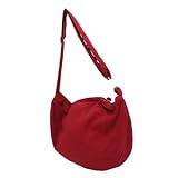TENDYCOCO Vintage 1 St axelväska i korskroppsväska crossbody väska mode kvinna väska retro väska tygkassar handväska med kapacitet en axel Damväskor klimpar kurirväska duk röd Gym