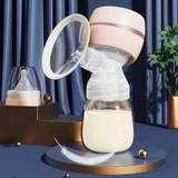Electric breast pump Breast pump with Led screen Extracts milk for breastfeeding Low noise with milk bottle 180 ml Bpa free - White