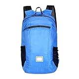 Vandring ryggsäck fällbar ryggsäck ultralätt resor ryggsäck för sportförvaring lämplig för utomhuscykel camping och picknick 20L (Royal Blue)