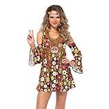 LEG AVENUE 85610 - Starflower Hippie Damen kostüm, Größe XL (Mehrfarbig)