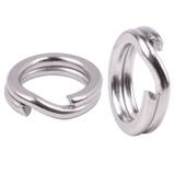50pcs Durable Stainless Steel Fishing Split Rings For Crank Hard Baits And Carp Lures - Double Loop Design For Easy Attachment And Improved Performance