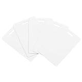 Nemeaii 20-pack högkvalitativa PVC-kort med spårstansning på kort sida – vertikal stansning, tomma ID-kort, CR80-plastkort, enkel installation