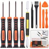 Repair Kit For Xbox One/360/x Ps4 Ps3 Ps5, Kit With Ph0 And T8 T10 Torx Security Screwdriver, Crowbars, Tweezers, Brush, Cleaning Tool For Controller And Console