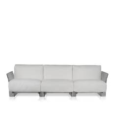 Kartell - Pop Outdoor 3-seater 7043, Ikon White - Utomhussoffor