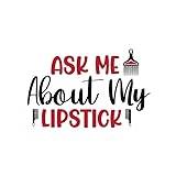 Ask Me About My Lipstick 01 3 A1 Poster on Canvas - Filmkonstaffisch i olika storlekar för vardagsrums- eller sovrumsidéer. Kantlösa kultfilmsbilder Klassiskt ikoniskt 70-tal 80-tal 90-tal Vintage Re