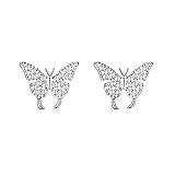 2022 Tryckt kvalitet fjäril vinge örhänge örhängen fjäril smycken S925 sterling silver fjärilsörhängen stora tjocka ringörhängen för kvinnor, c, En storlek, Ring