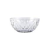 ABNMJKI skål Hushållens transparent glasskål Fruktsallad Skål Enkelt Instant Noodle Bowl Dessert Värmebeständig soppskål Porslin Diverse Specifikationer Lämplig for diskmaskin och mikrovågsugn (Size