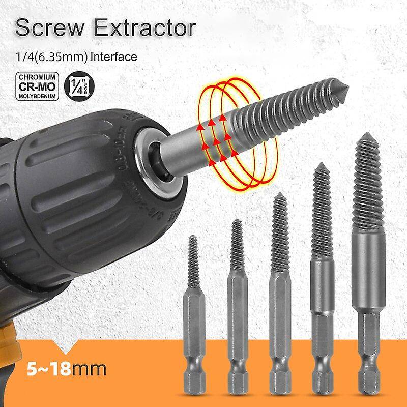 TEMO 12p Screw Extractor Damaged Broken Bolt Removal Set Kit Drill Easy out for sale online 