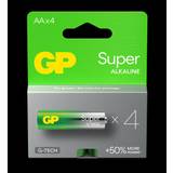 GP Super Alkaline AA-batteri, 15A/LR6, 4-pack