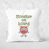 Monster On Board Square Cushion - 60x60cm - Soft Touch