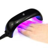 Mini nagellackstorkare med UV LED-lampa i svart