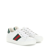 Gucci Kids Ace leather sneakers - white - EU 31