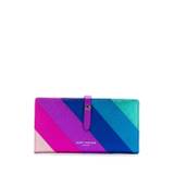 Kurt Geiger London - plånbok med rand - dam - läder/polyester - one size - Rosa