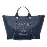 Chanel Deauville leather tote