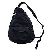 Nemeaii damer mode väska tonåring axel bröst väska tonåring kanvas väska damer handväska ryggsäck flickor skolväskor axelrem (svart), svart