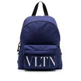 Valentino Garavani - ryggsäck med logotyp - herr - fuskpäls - one size - Blå