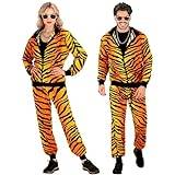 Widmann 79154 djurtryck tiger träningsoverall kostym, flerfärgad, XL