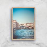 Rialto Bridge Giclee Art Print - A2 - Wooden Frame