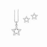 Scrouples Pixel Sterling Silver Smyckesset Med Zirconia PX1143