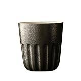 Enkel handbryggd keramisk kaffekopp grov keramik retro japansk mugg kreativ hushåll praktisk kopp högt värde kopp vatten (B)