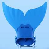 SHEIN Mermaid Monofin & Whale Tail Flippers For Swimming Training And Diving Equipment, Children Swimming Gear