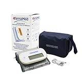 FarmaMed Wireless Digital Blodtrycksmätare, Digital Arm Blodtrycksmätare, Diastolisk och Systolisk, Hjärtfrekvens, 90 minne, LCD-skärm, USB-laddning, med fodral