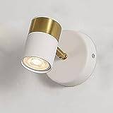 Mini sänglampa, modern LED-vägglampa, metallvägglampa med 350°+90° justeringsfunktion, dekorativ belysning i sovrummet Vägglampor, Nordic Simple vägglampor