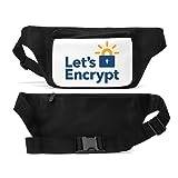 Let's Encrypt Lock Graphic Unisex Midjeväska Svart, Svart, En storlek