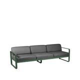 Fermob Bellevie soffa 3-sits cedar green, graphite grey dyna