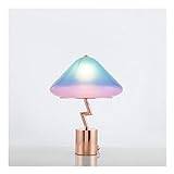 Creativity Metal Table Lamp Postmodern Desk Lamp Children's Table Lamp or Living Room Family Bedroom Bedside (Color : 1)